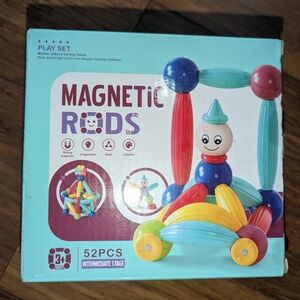 Magnetic Rods Play Set - 52PCS - Multicolor